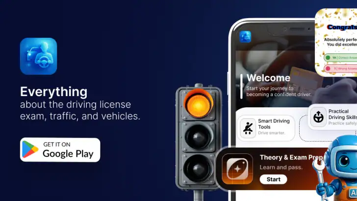 Driving Theory Test－Radar HUD feature graphic