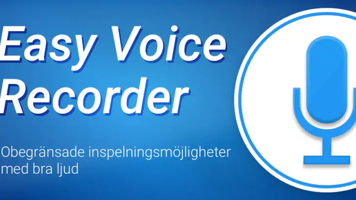 Easy Voice Recorder feature graphic
