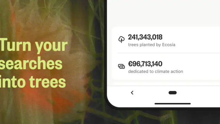 Ecosia: Search to plant trees feature graphic