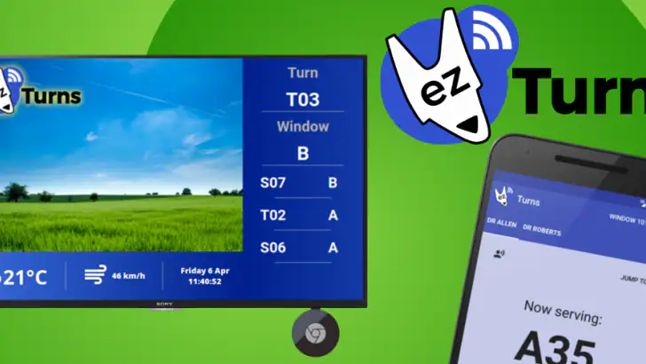 ezTurns Queue Management feature graphic