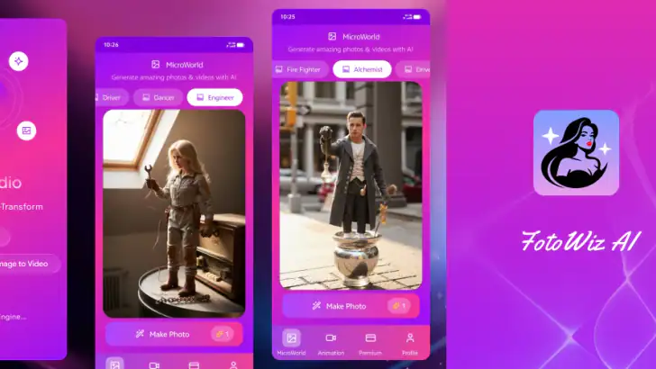 FotoWiz AI - AI Photo Lab feature graphic