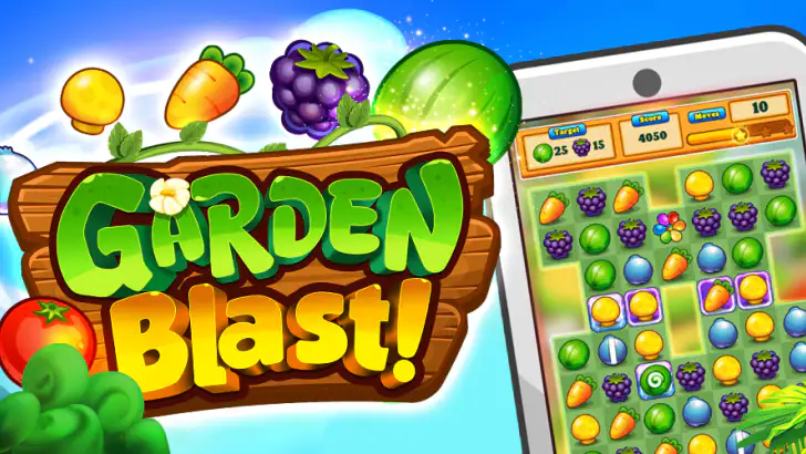 Garden Blast: Match 3 in a Row feature graphic