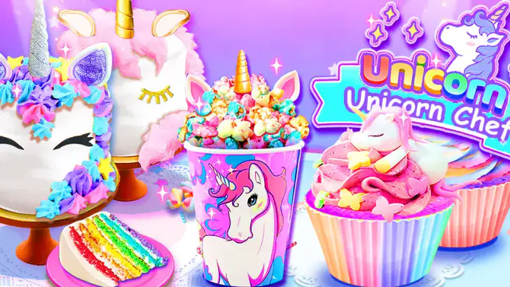 Girl Games: Unicorn Cooking feature graphic
