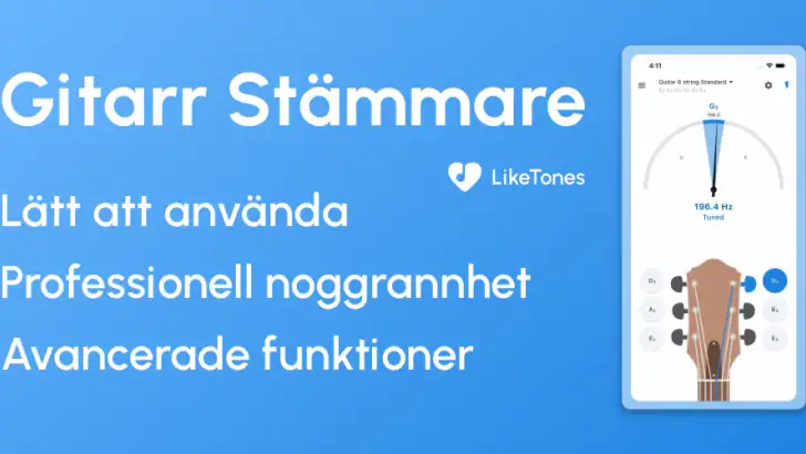 Gitarr Stämmare - LikeTones feature graphic