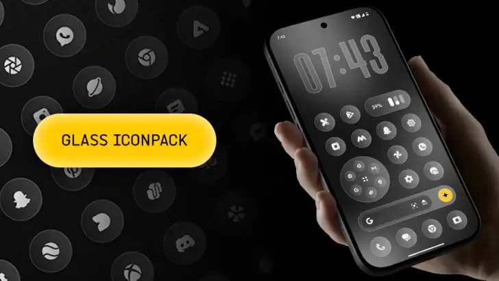 Glass Icon Pack feature graphic