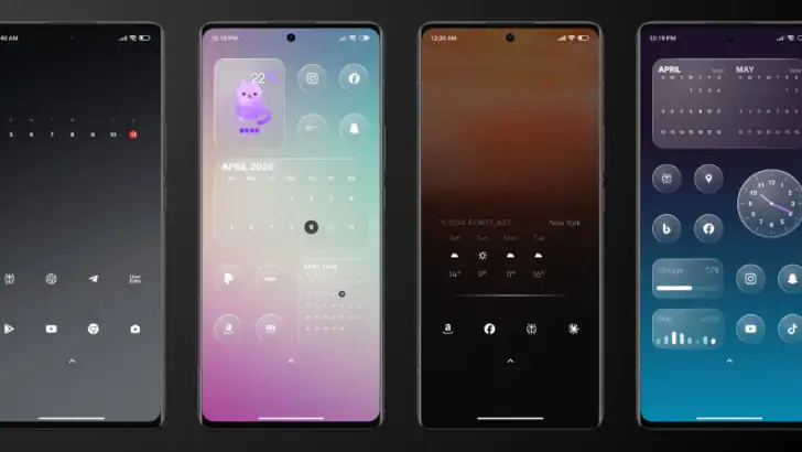 Glassy Widgets: Widget & Icons feature graphic