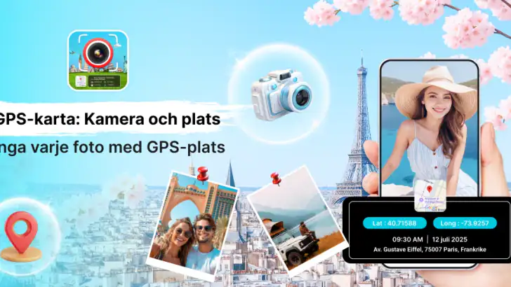 GPS-karta: Kamera och plats feature graphic