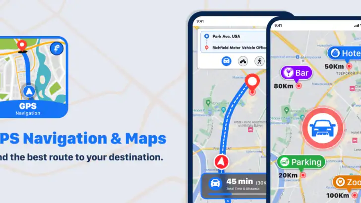 GPS Maps Navigation Directions feature graphic