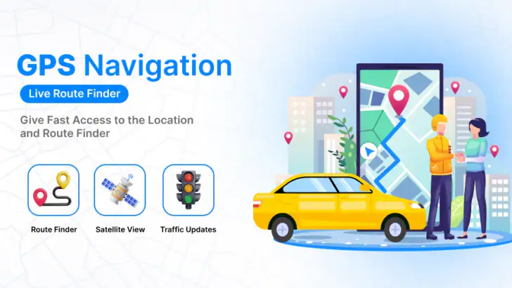 GPS Maps Navigation Live Map feature graphic
