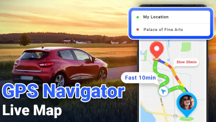 GPS-navigering feature graphic