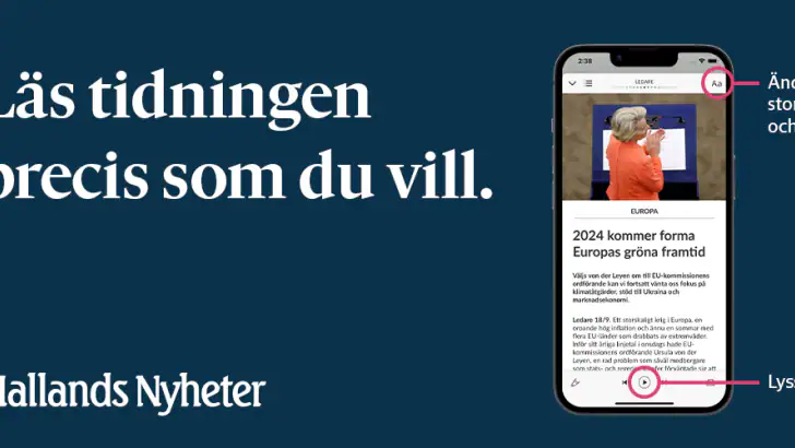 Hallands Nyheter e-tidning feature graphic