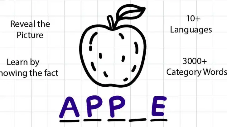 Hangman Kids - Word game feature graphic
