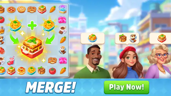 Happy Merge Diary feature graphic