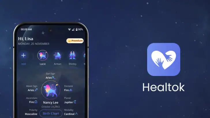 Healtok feature graphic