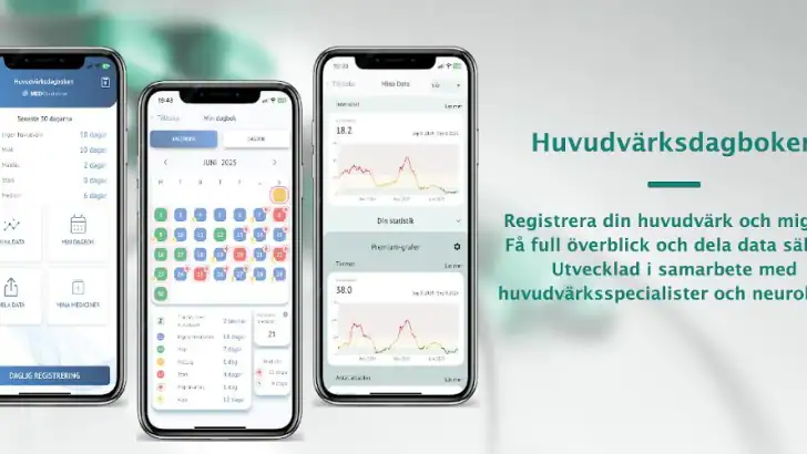 Huvudvärksdagboken feature graphic