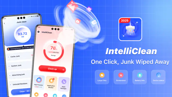 IntelliClean Launcher feature graphic