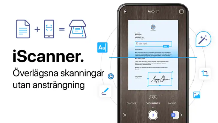 iScanner: Skanner för dokument feature graphic