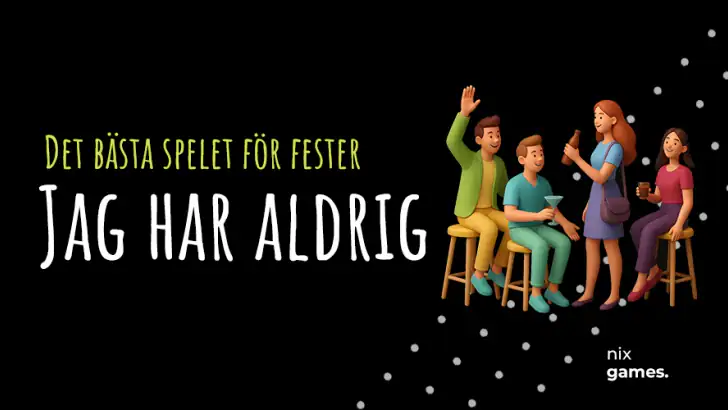 Jag har aldrig. Partyspel feature graphic