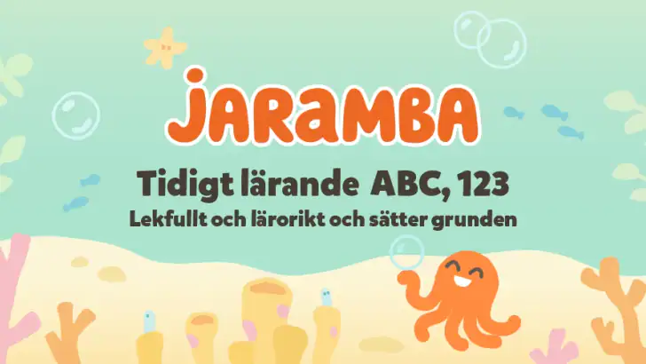 Jaramba - ABC 123 & lek 2-5 år feature graphic