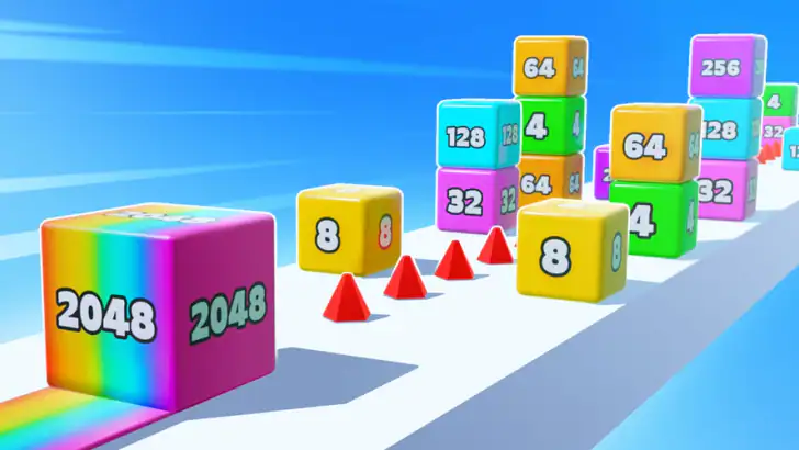 Jelly Run 2048 feature graphic