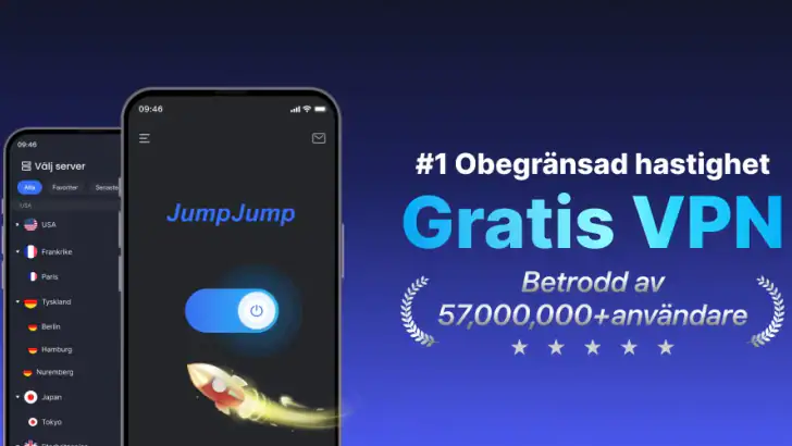 JumpJumpVPN: Snabbt och säkert feature graphic