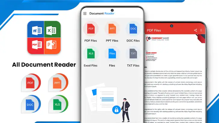 Läsare för alla dokument: PDF feature graphic
