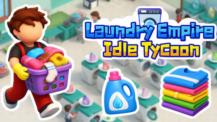Laundry Empire: Idle Tycoon feature graphic
