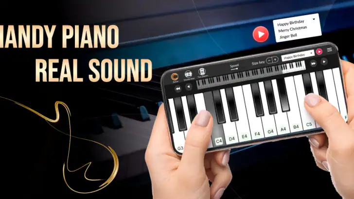 Learn Piano - Real Keyboard feature graphic