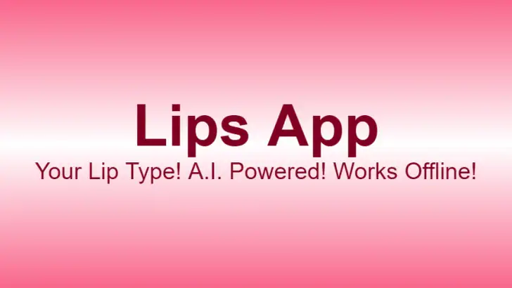 Lips App - Know your Lip type feature graphic