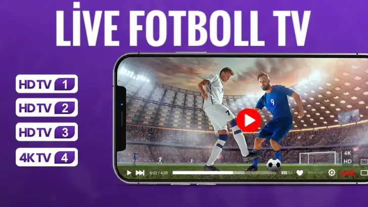 Live fotboll TV feature graphic