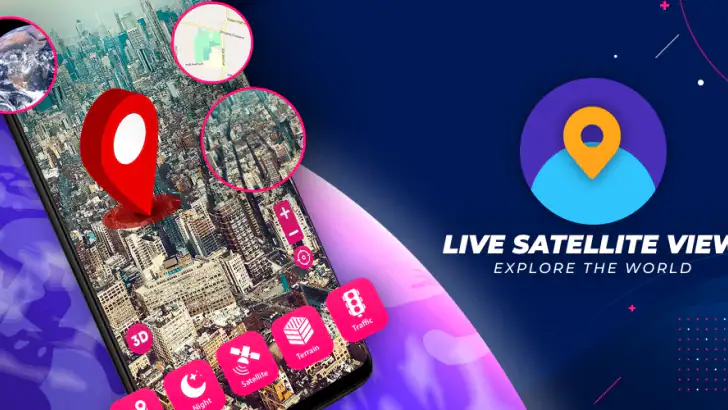 Live Satellite View feature graphic