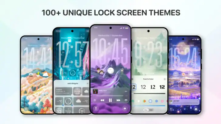 Lock Screen, Widgets - YoLock feature graphic