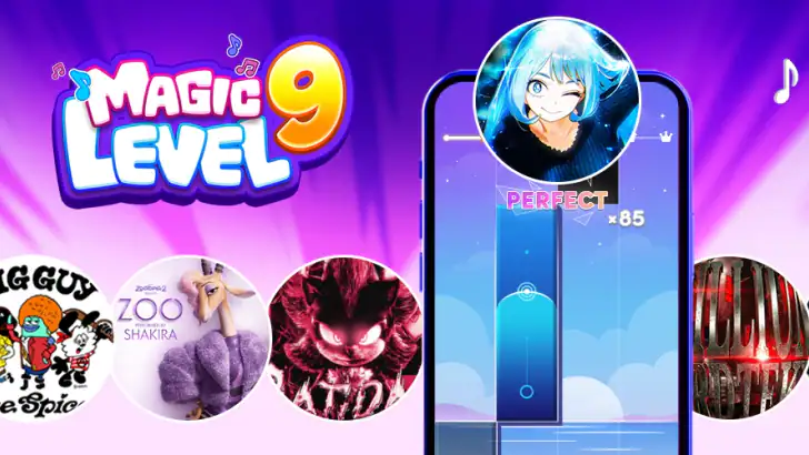 Magic Level 9 Music Piano Game feature graphic
