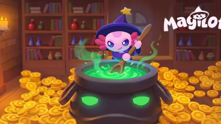 MagiLotl: Idle Wizard Tycoon feature graphic
