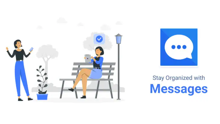 Meddelanden SMS - Messages feature graphic