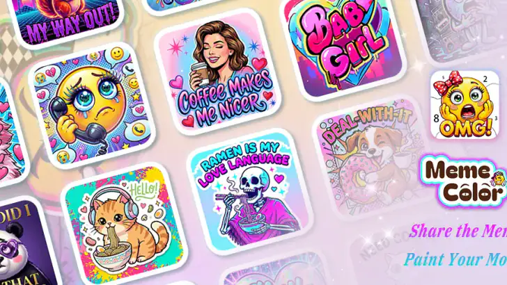 Meme Color By Number Game feature graphic