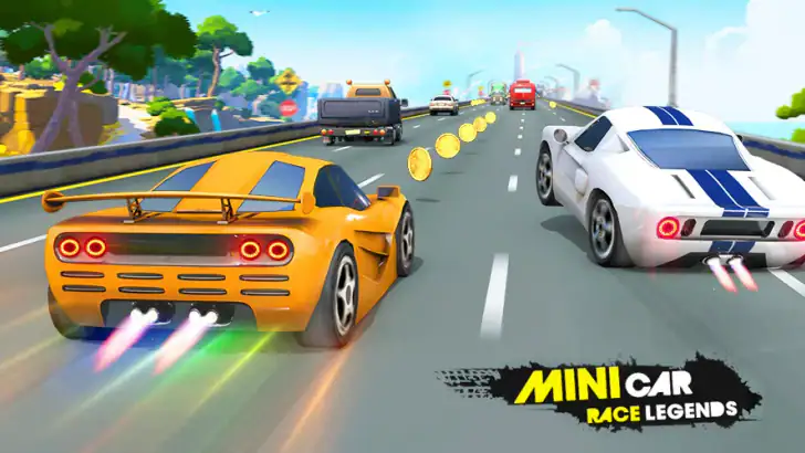 Mini Car Racing Game feature graphic