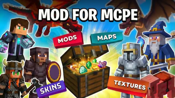 Mods & Map for MCPE Minecraft feature graphic