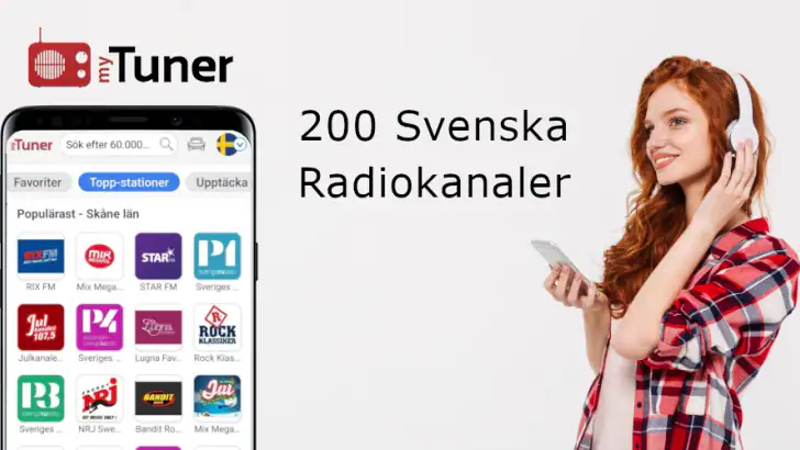 myTuner Radio Sverige feature graphic