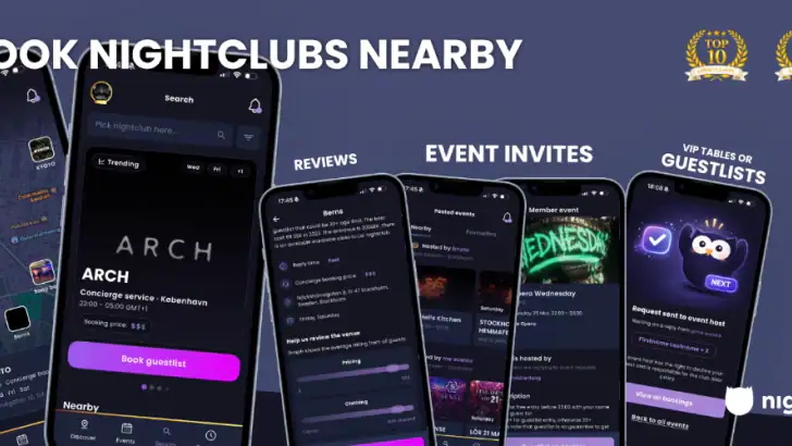 Nightli: Nightclubs & Events feature graphic