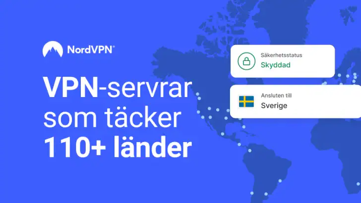 NordVPN: säker och privat VPN feature graphic