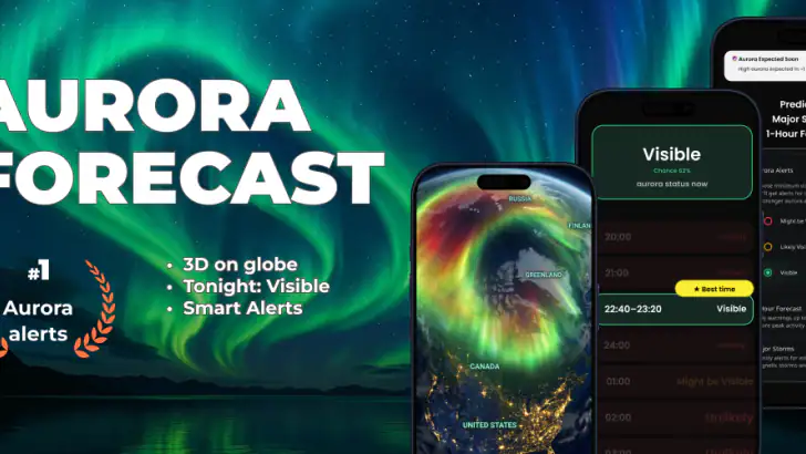 Norrsken Prognos – AuroraMe feature graphic