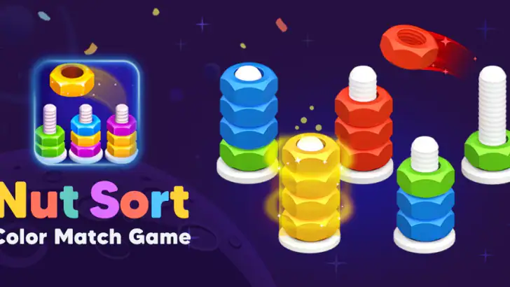 Nut Sort: Färgmatchningsspel feature graphic