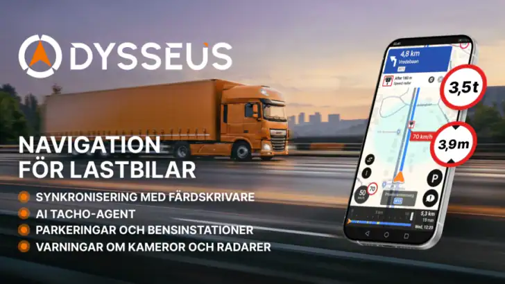 Odysseus GPS Truck Navigation feature graphic