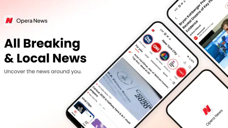 Opera News: breaking & local feature graphic