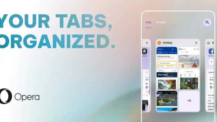 Opera webbläsare med AI feature graphic