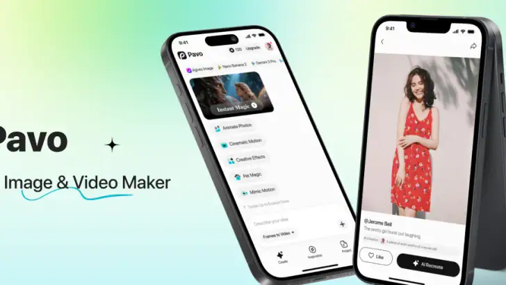 Pavo - AI Image & Video Maker feature graphic
