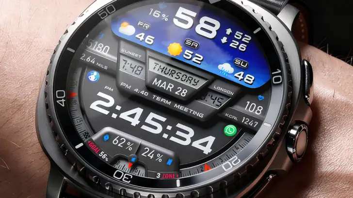 PER27 Digital Watch Face feature graphic