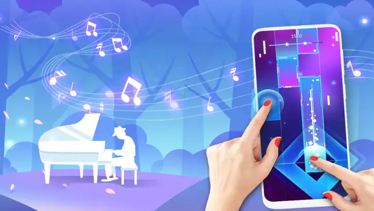 Piano Music Heart: Pop Tiles feature graphic