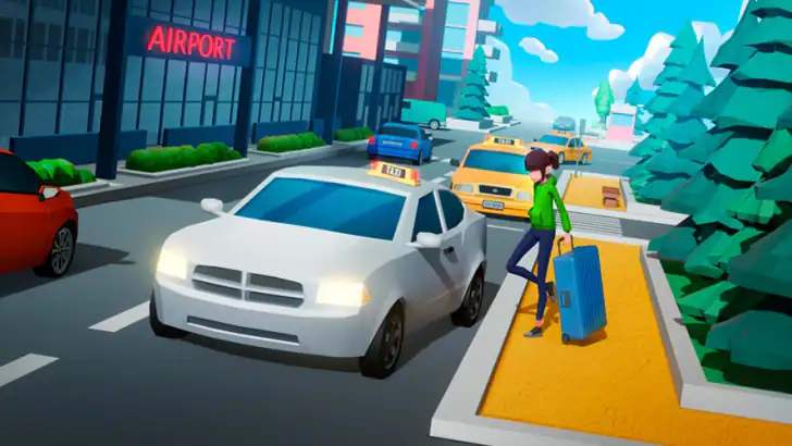 Pick Me Up 3D: Taxi Game feature graphic